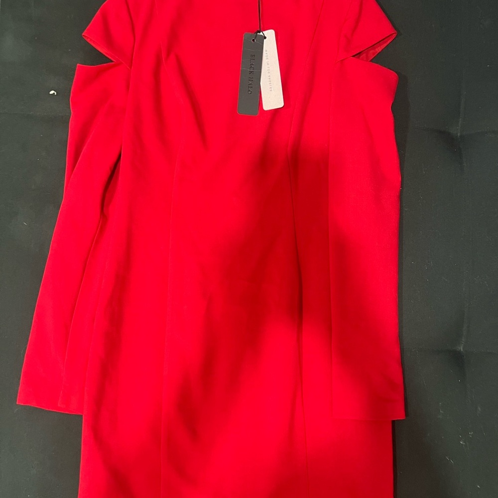 Black Halo Red Mini Dress - Picture 6 of 7